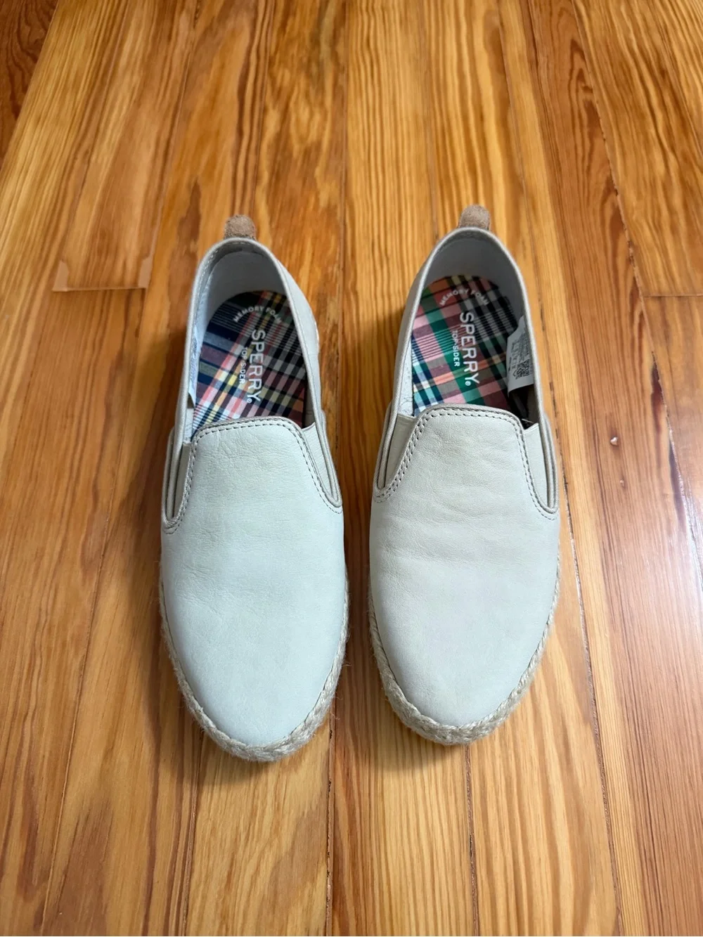 Sperry Women’s Slip-On Leather Espadrilles in Tan